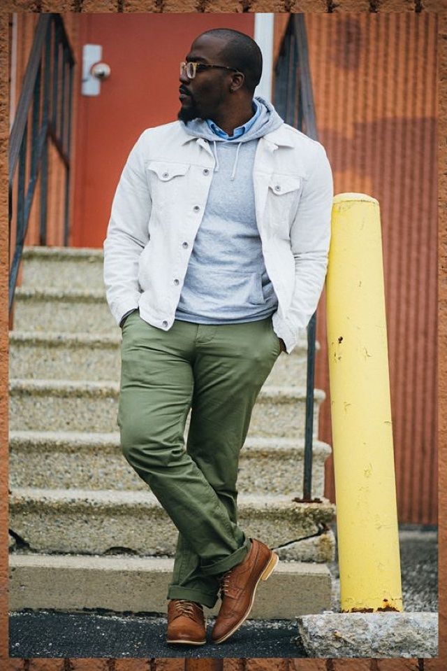 olive chinos mens outfit