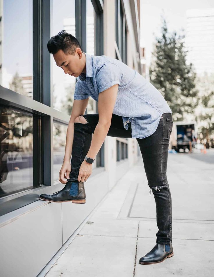 look avec chelsea boots homme