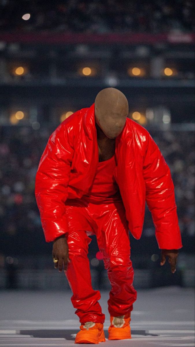 kanye west red blazer