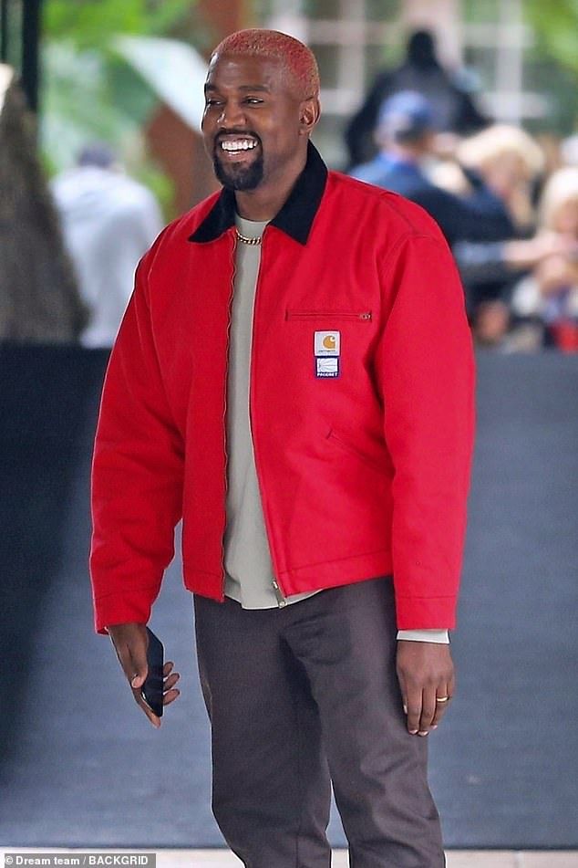 kanye west red blazer