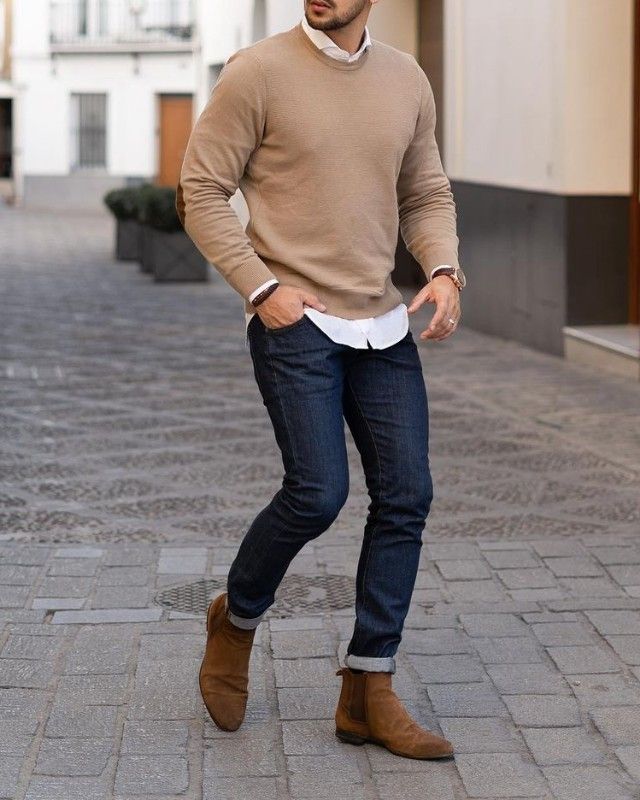 look avec chelsea boots homme