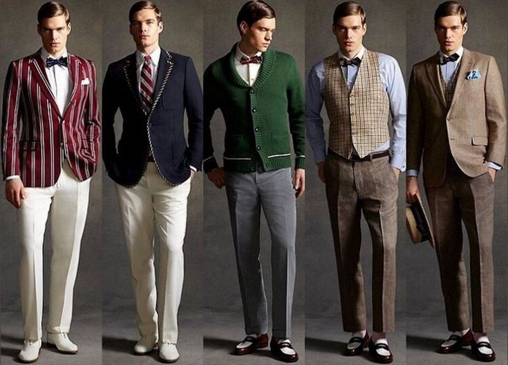 mode homme années 20: costumes avec gilets et vestes | Gatsby mens