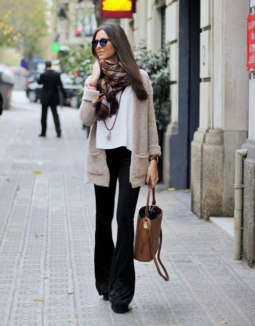 pantalon flare look