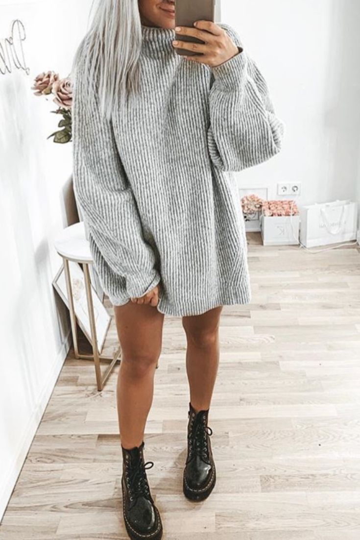 tenue avec robe pull