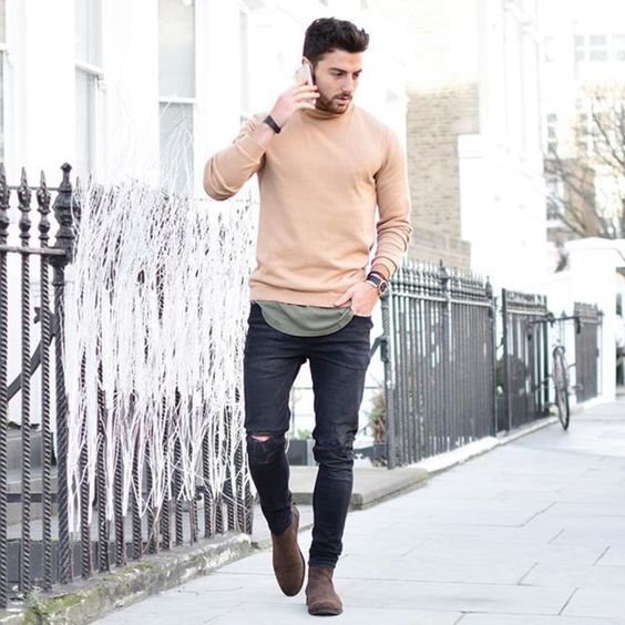 look avec chelsea boots homme