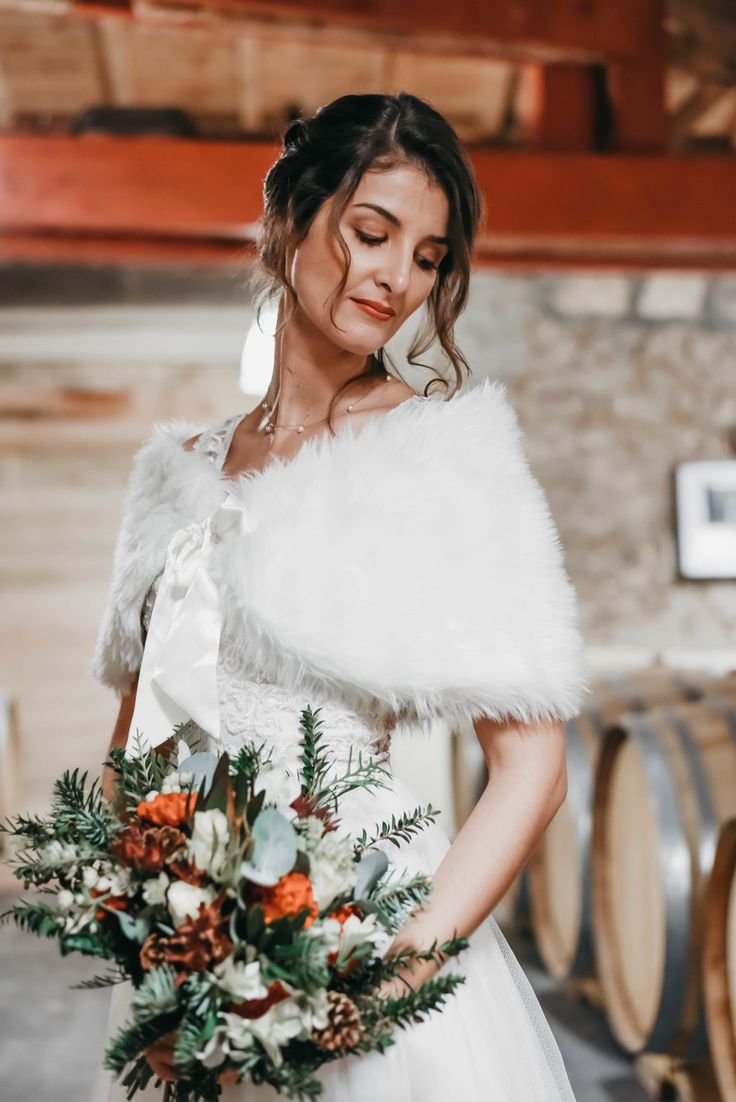 robe de mariage femme hiver
