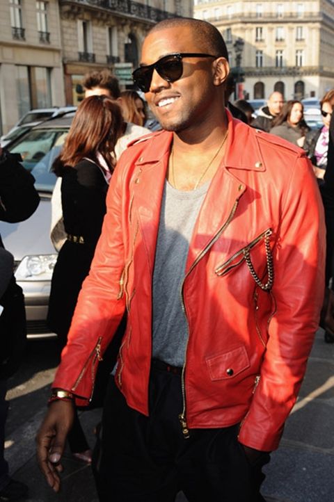 kanye west red blazer