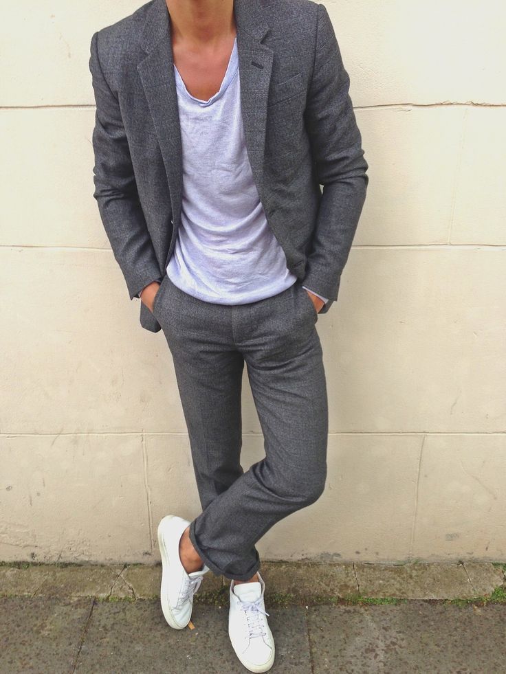 style avec basket blanche homme