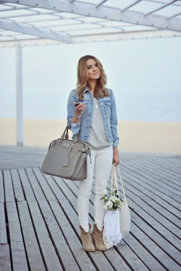 tenue veste en jean hiver