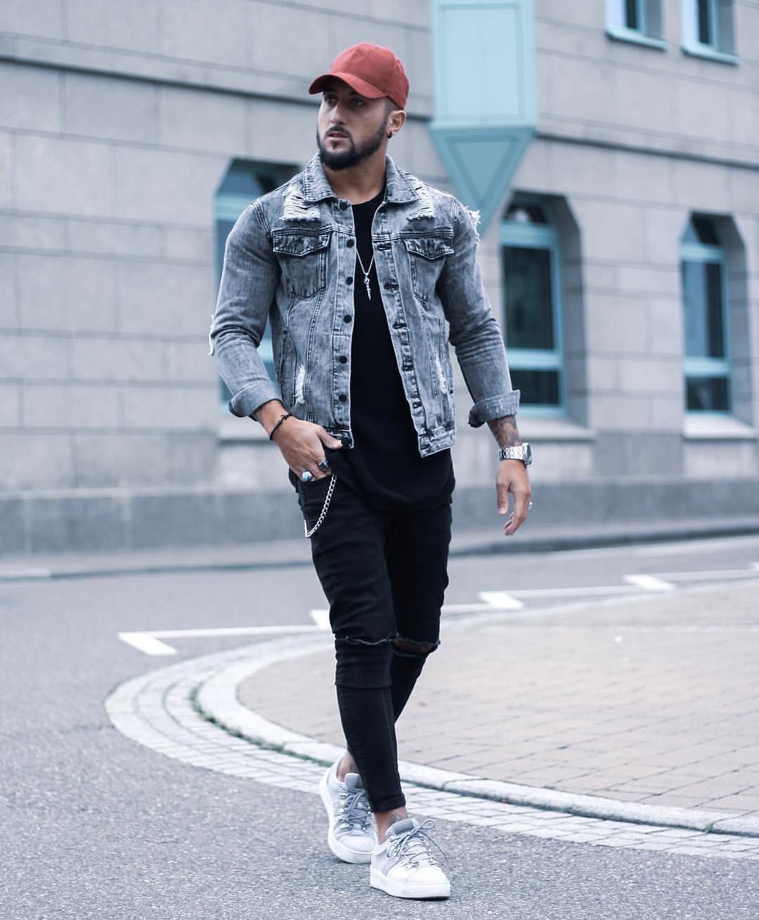 tenue veste en jean homme