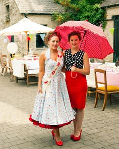 robe rouge femme année 50