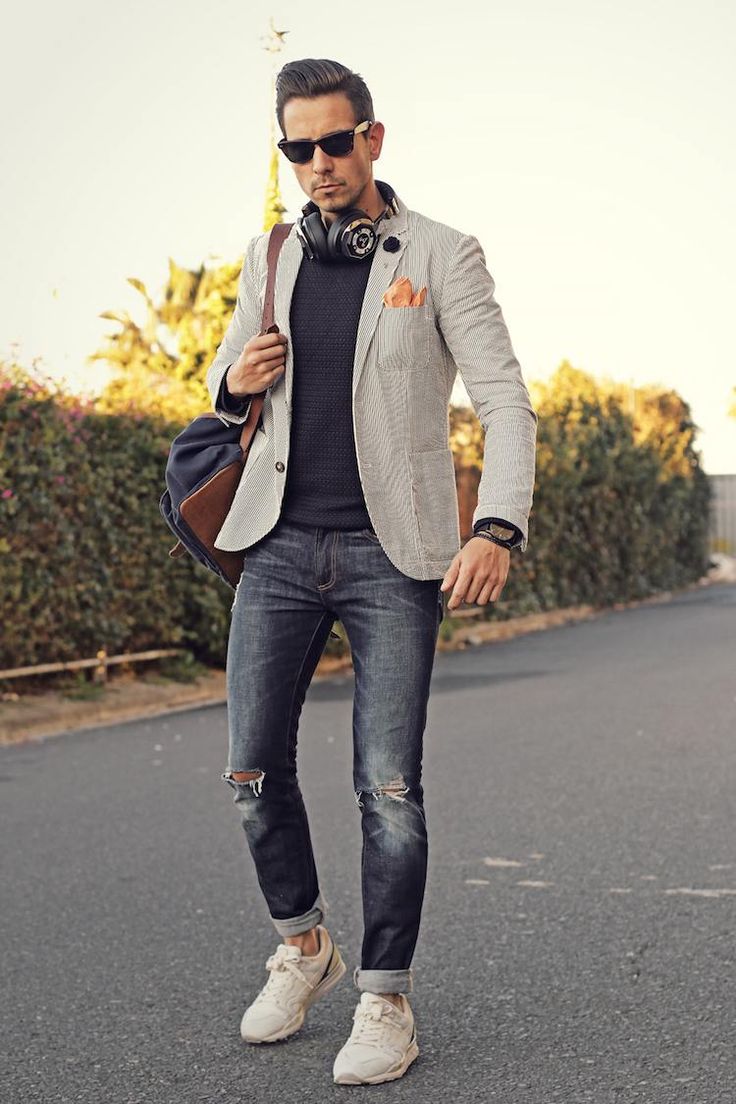 blazer gris homme avec quoi