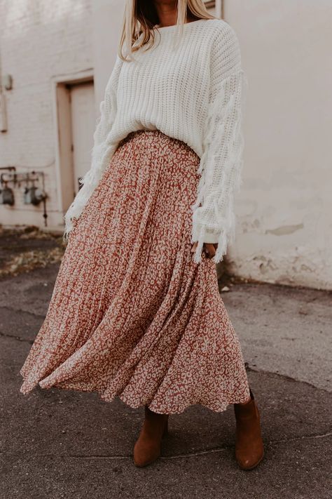 Conseils et idées de tenues avec une jupe longue | Blog mode femme