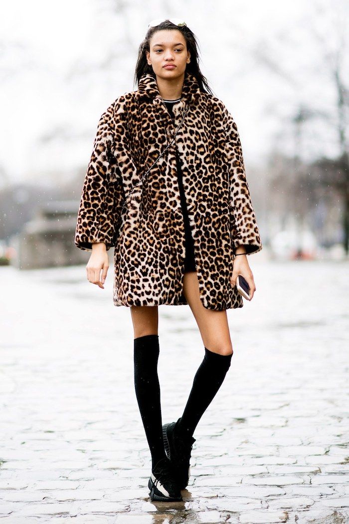 tenue avec basket leopard