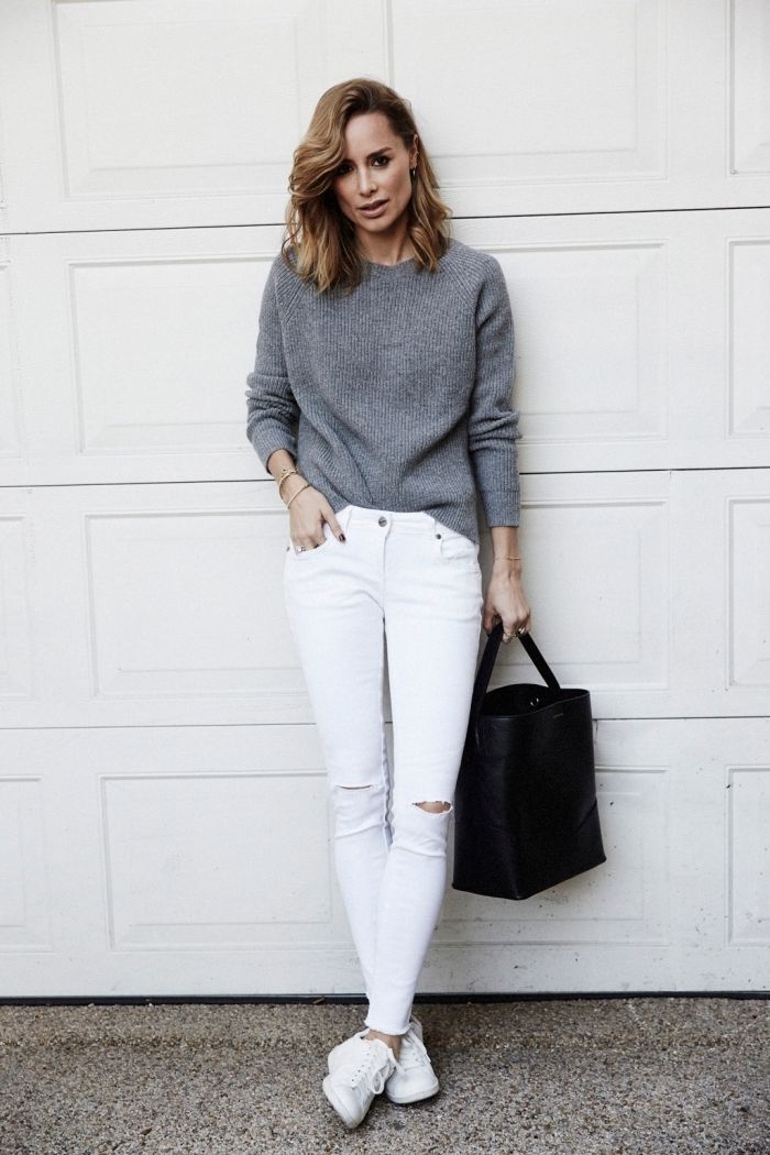 comment porter un pull blanc femme