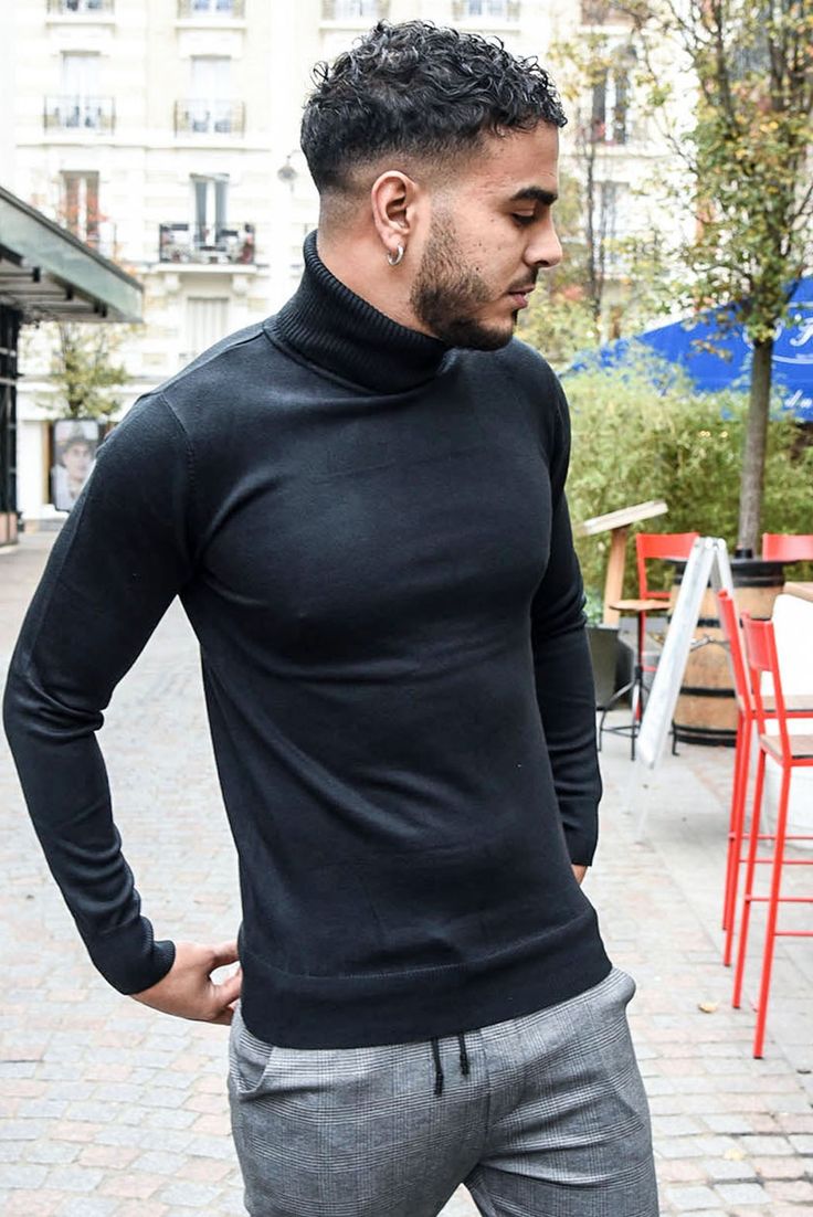 tenue col roulé homme