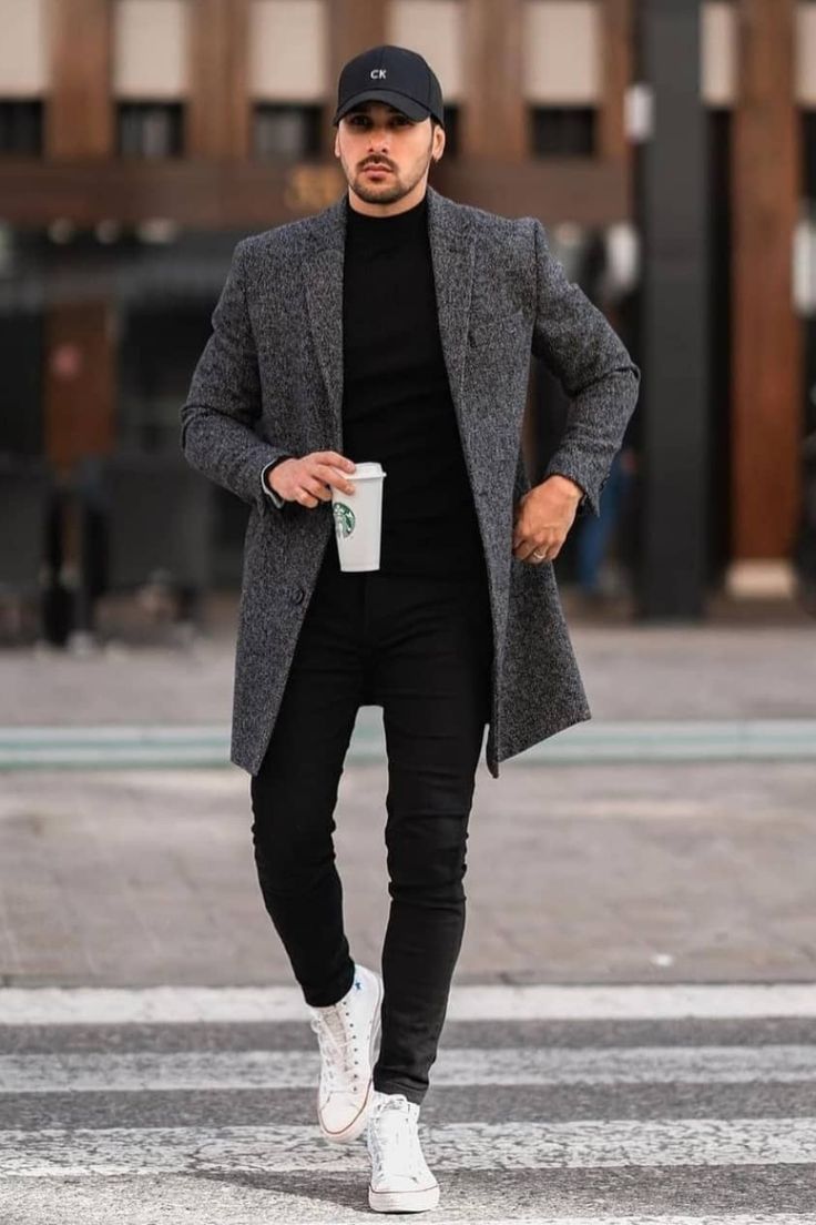 long coat men winter mens fashion idea | Mens business casual