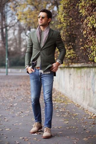 blazer gris homme avec quoi