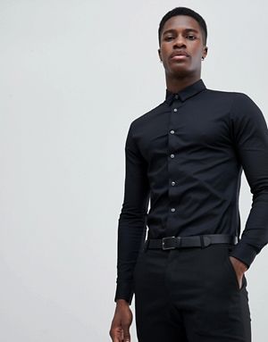 tenue homme chemise noire