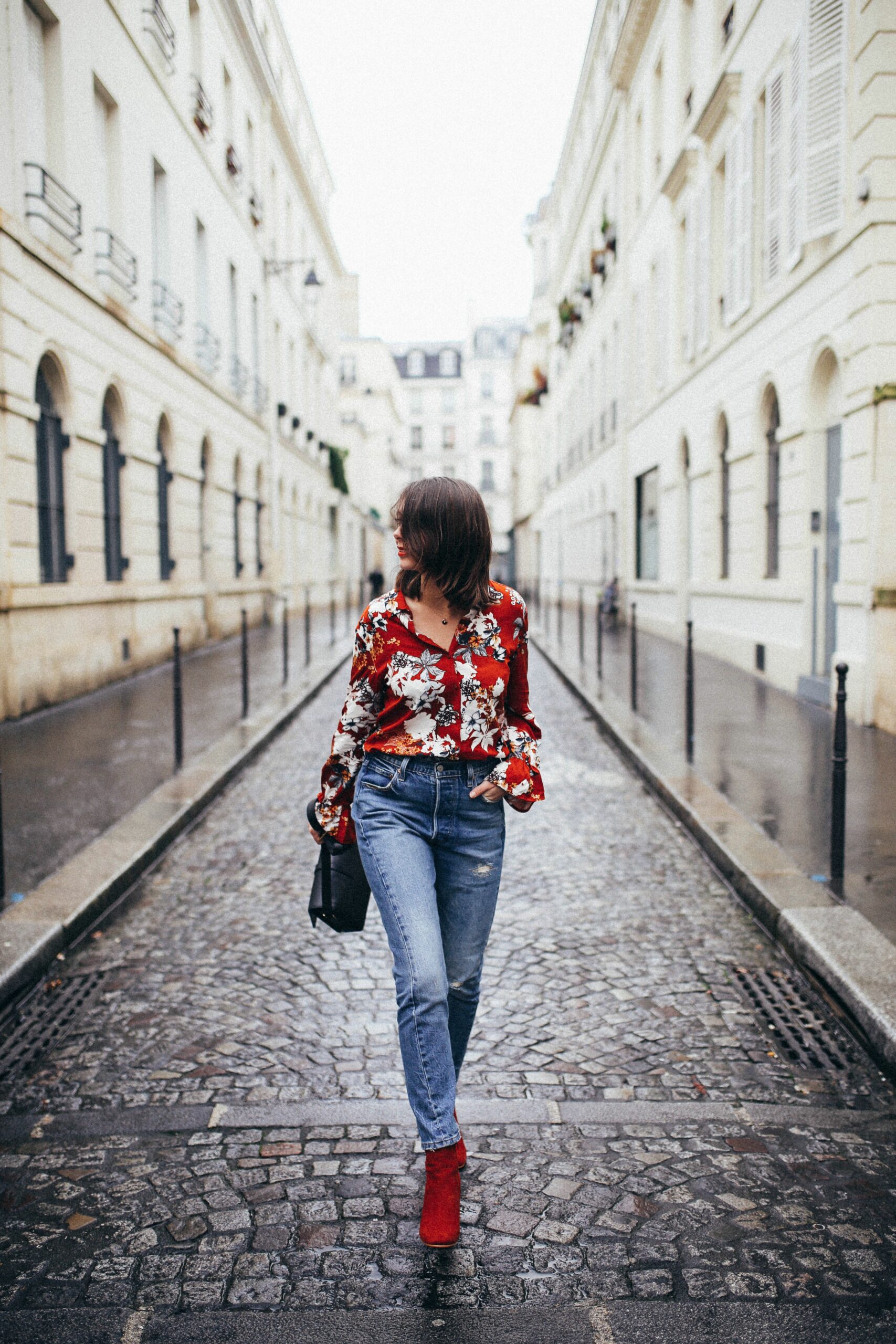 Soldes, nouvelle démarque - The Brunette | Chemise fleurie femme