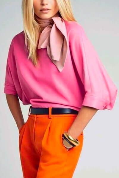 tenue pull orange