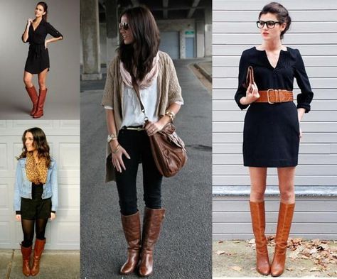 tenue avec boots marron