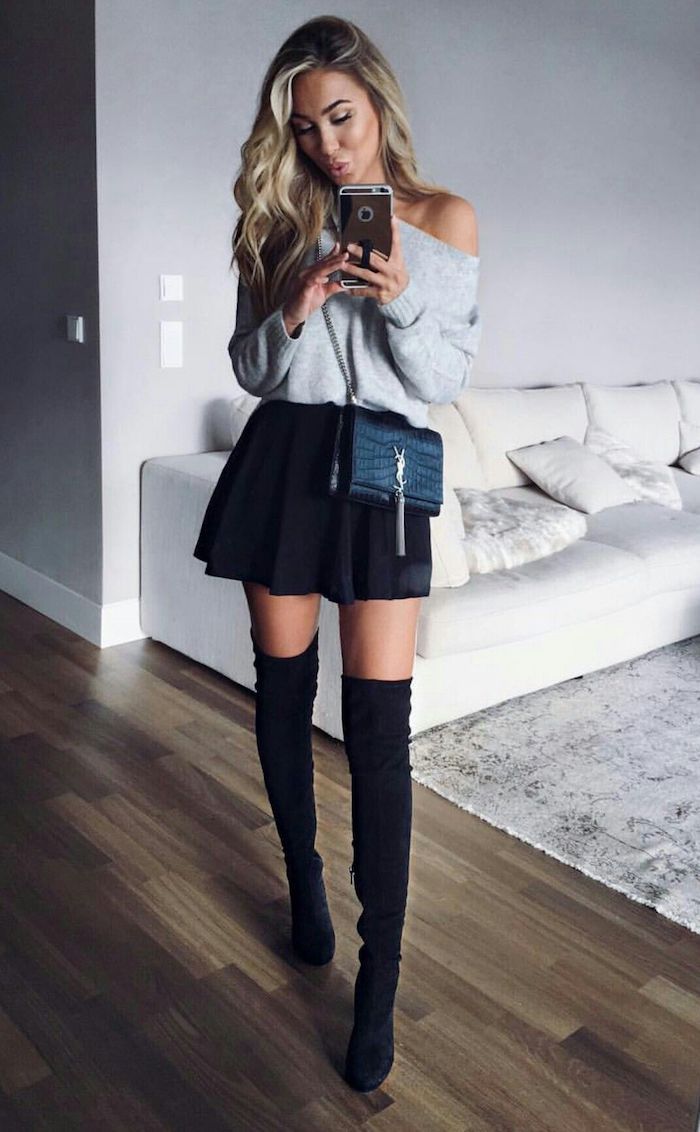 tenue avec cuissarde noir