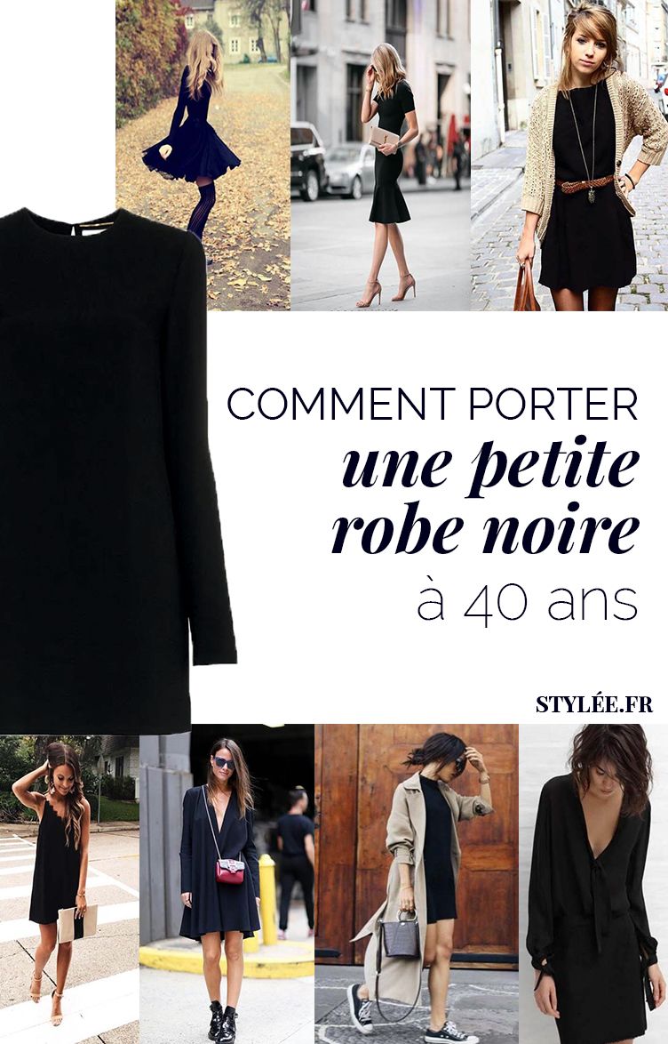 accessoiriser une robe noire et blanche