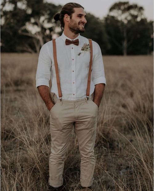 tenue homme invité mariage champêtre