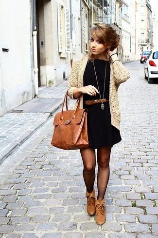 tenue avec boots marron