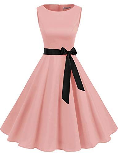 robe rose annee 50 femme