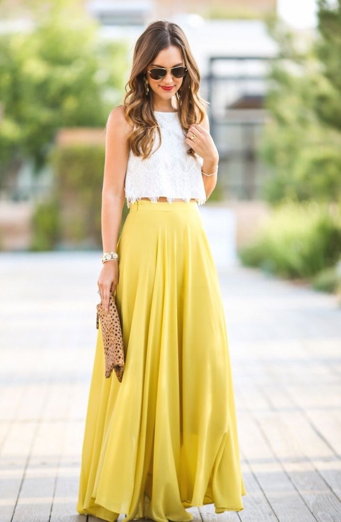 look jupe jaune