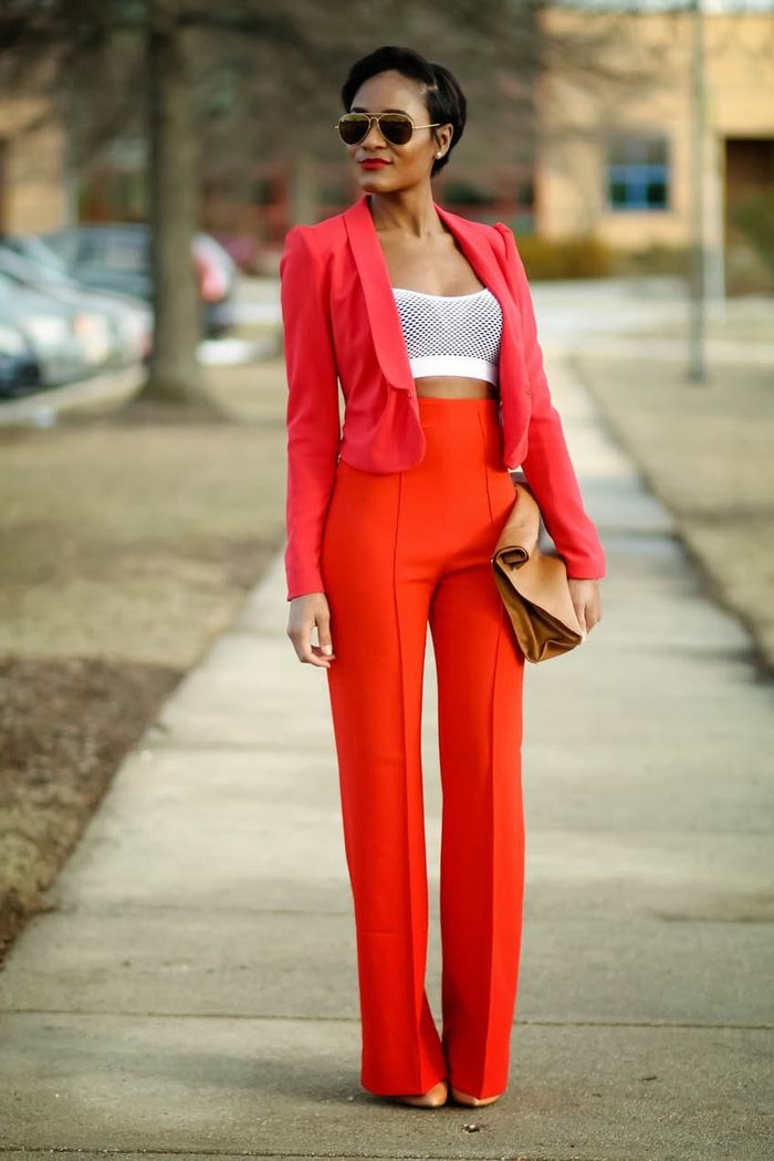 tenue femme chic pantalon