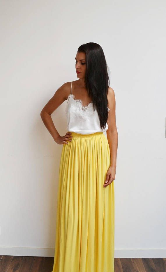 look jupe jaune