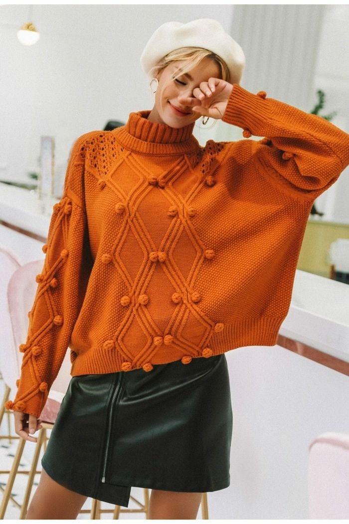 tenue pull orange