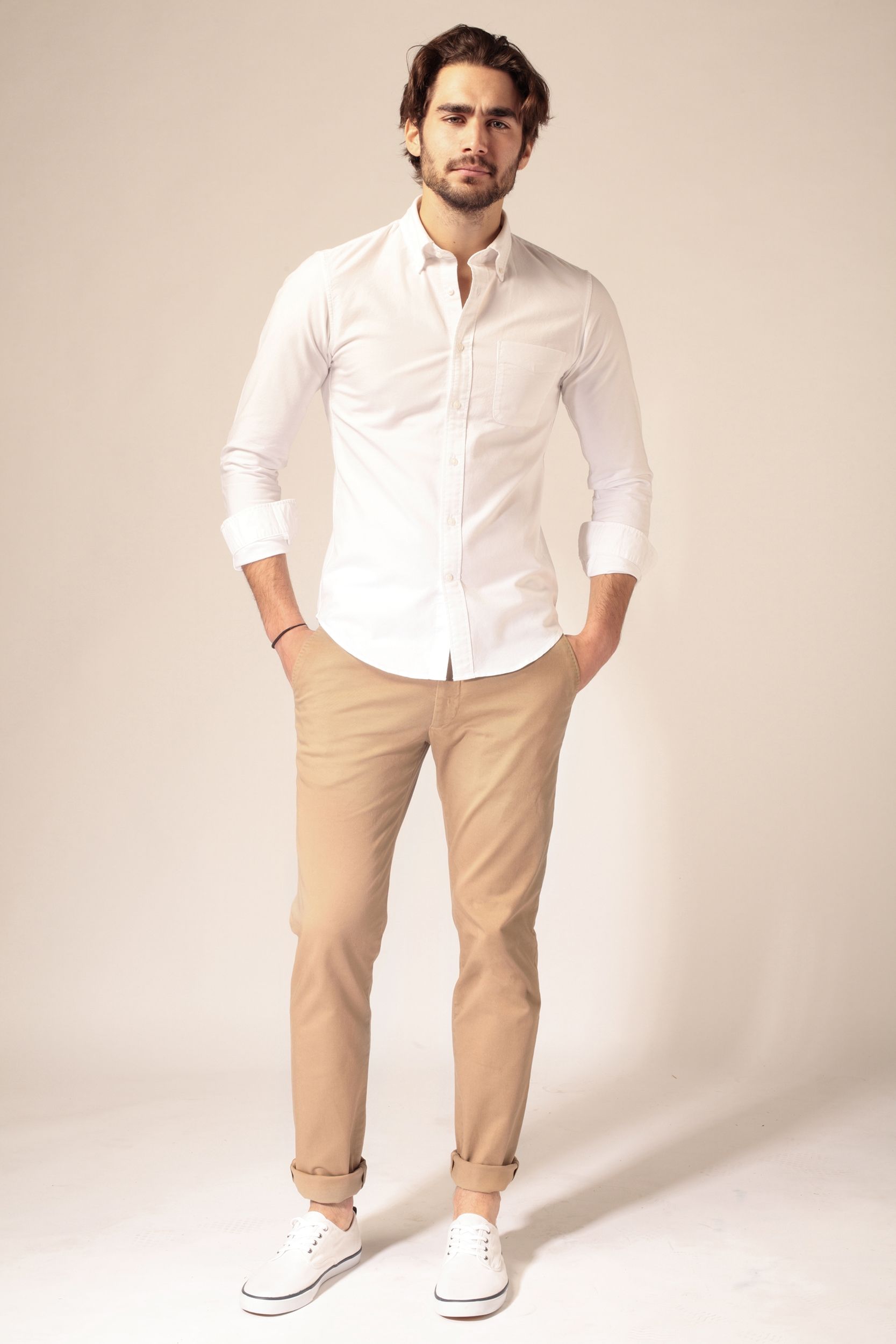 look homme pantalon beige