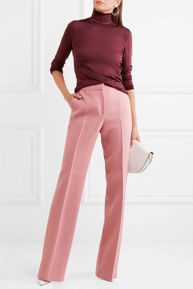 look pantalon rose pale