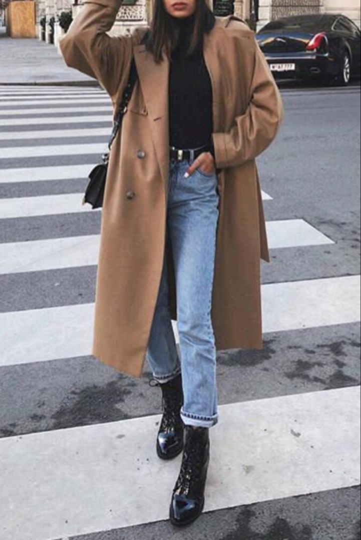 tenue décontractée chic femme hiver