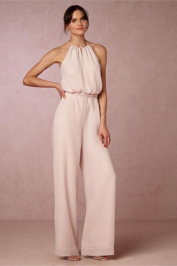 look pantalon rose pale