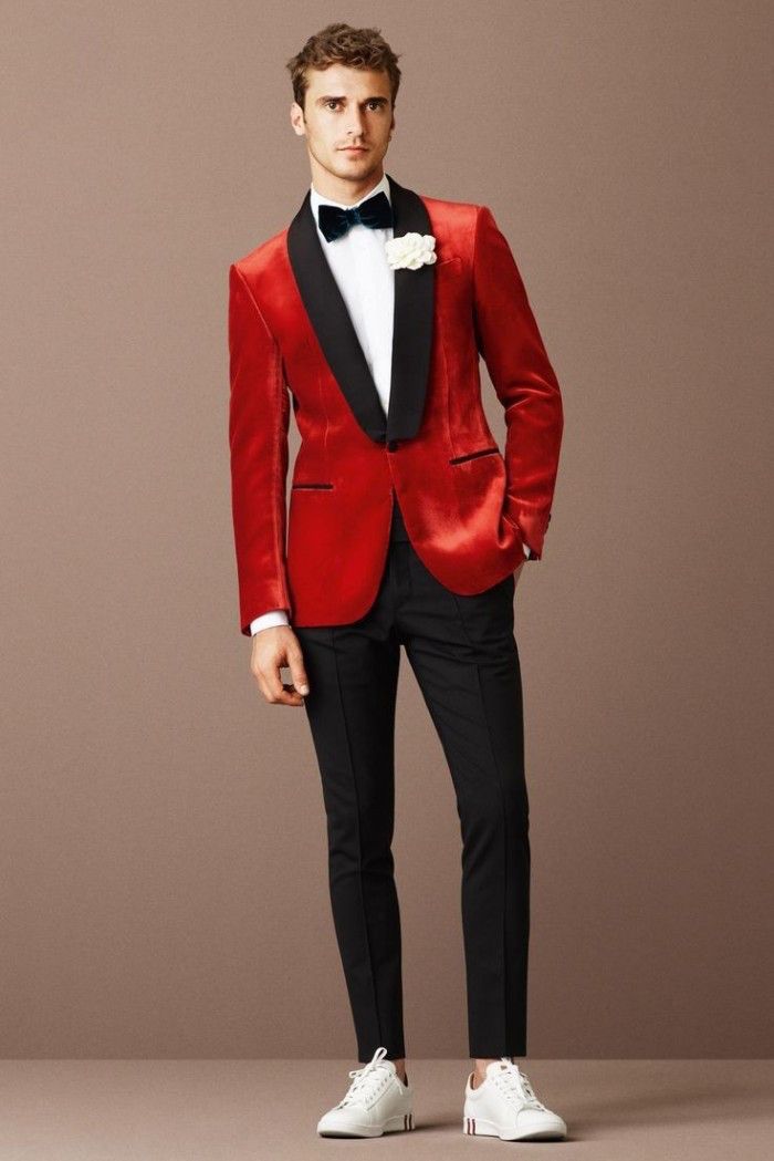 blazer rouge homme