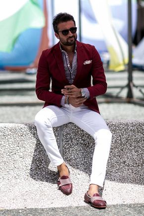 blazer rouge homme