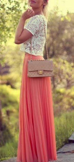 tenue jupe rose