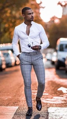 look pantalon carreaux homme