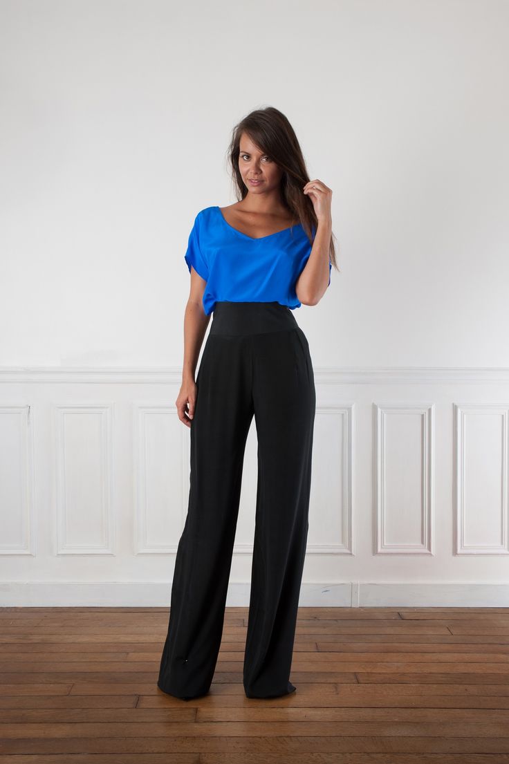 tenue mariage femme pantalon fluide