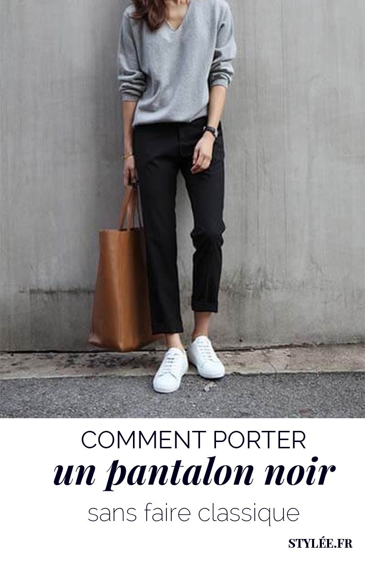 que mettre avec un pantalon noir femme