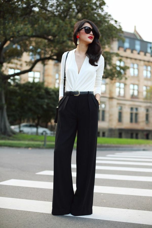 que mettre avec un pantalon noir femme