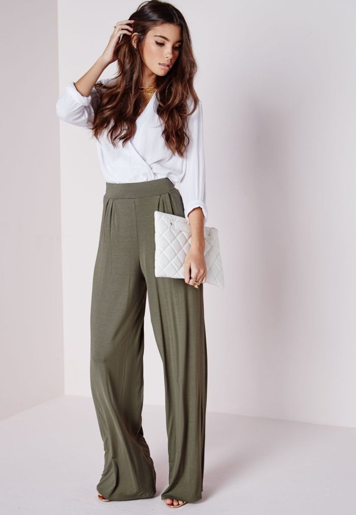 tenue mariage femme pantalon fluide