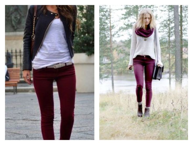 que mettre avec un pantalon bordeaux femme