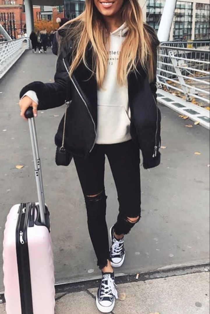 tenue avec jean noir femme