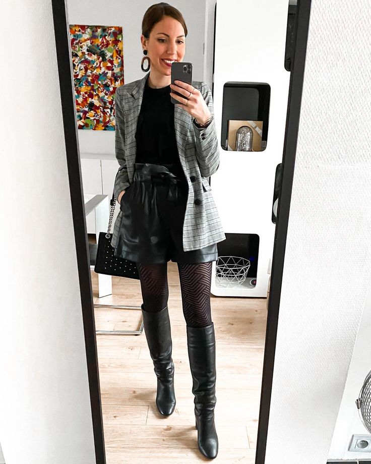 short noir femme avec collant